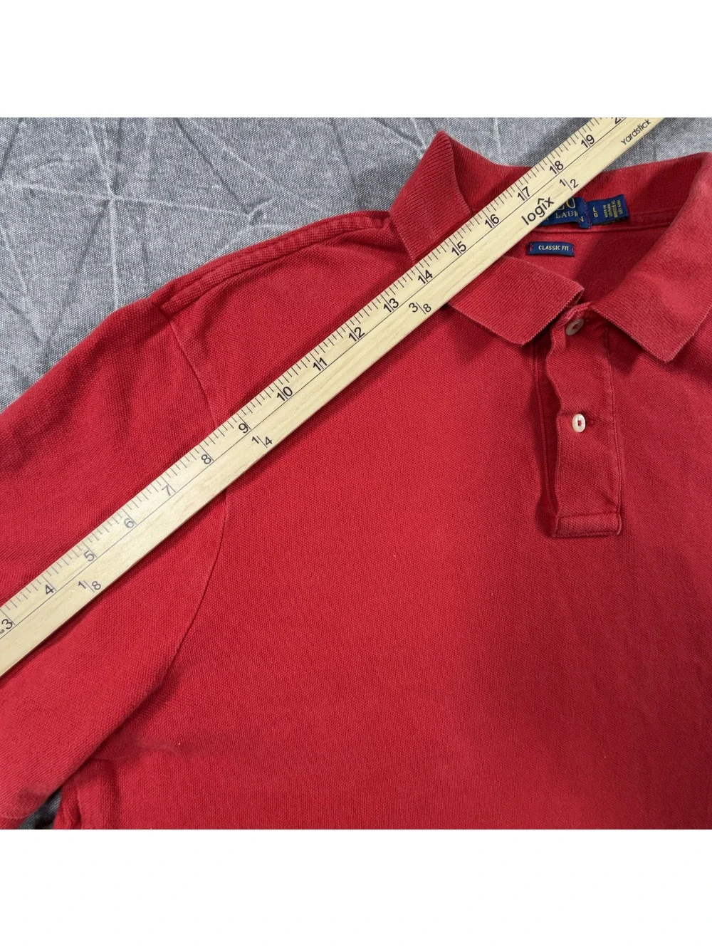 Polo Ralph Lauren Classic Fit Red Polo Shirt Size Large
